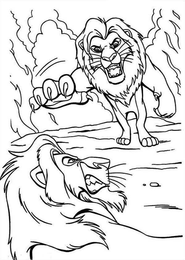 Dessin à colorier: Le Roi Lion (Films d'animation) #73836 - Coloriages à Imprimer Gratuits