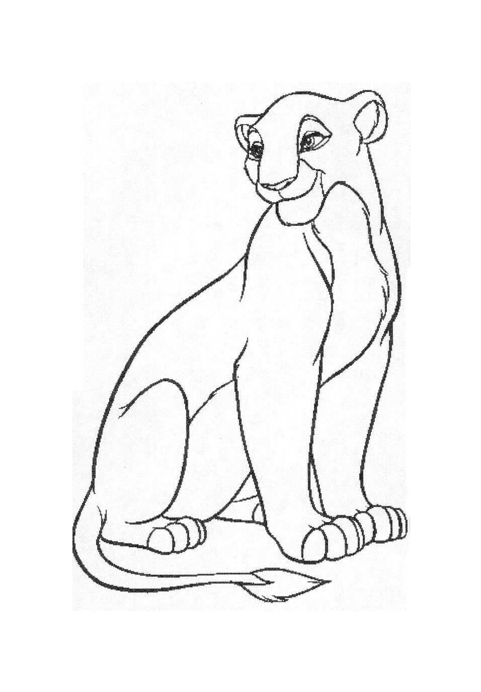 Dessin à colorier: Le Roi Lion (Films d'animation) #73844 - Coloriages à Imprimer Gratuits