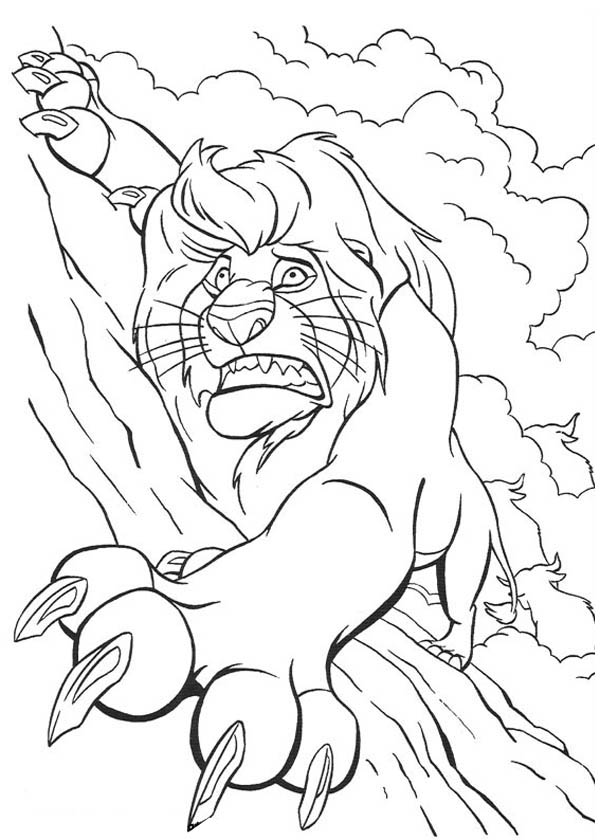 Dessin à colorier: Le Roi Lion (Films d'animation) #73867 - Coloriages à Imprimer Gratuits