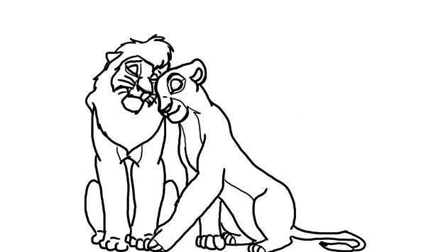 Dessin à colorier: Le Roi Lion (Films d'animation) #73910 - Coloriages à Imprimer Gratuits