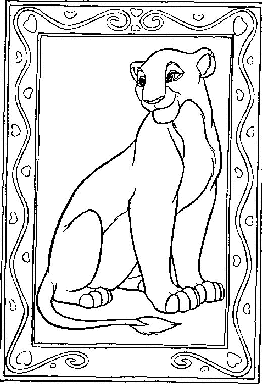 Dessin à colorier: Le Roi Lion (Films d'animation) #73912 - Coloriages à Imprimer Gratuits