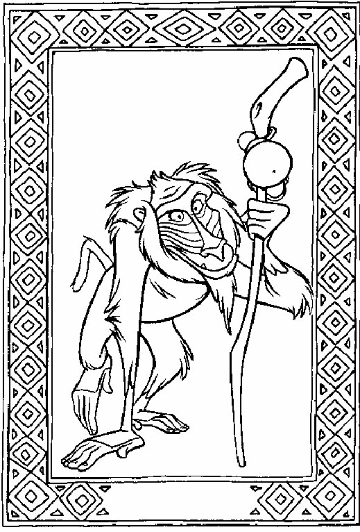 Dessin à colorier: Le Roi Lion (Films d'animation) #73945 - Coloriages à Imprimer Gratuits