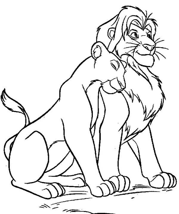 Dessin à colorier: Le Roi Lion (Films d'animation) #73962 - Coloriages à Imprimer Gratuits