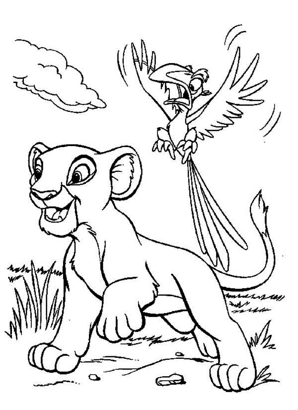 Dessin à colorier: Le Roi Lion (Films d'animation) #74011 - Coloriages à Imprimer Gratuits