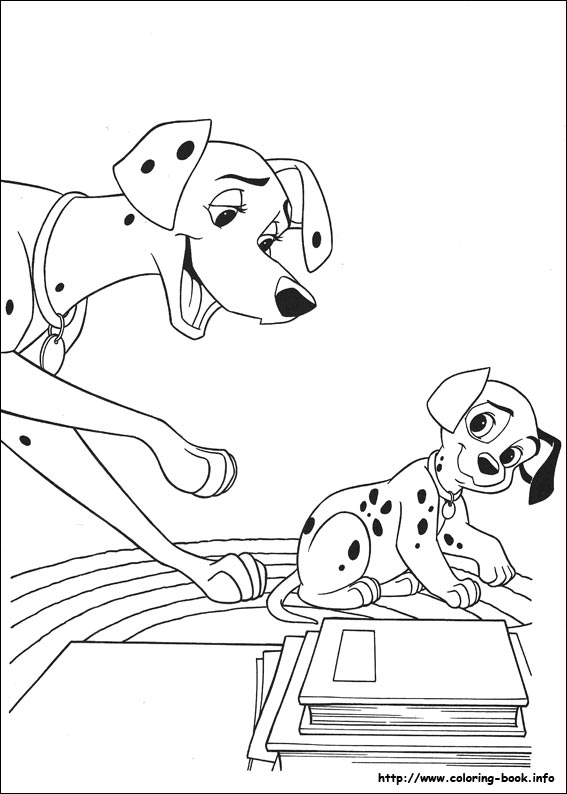 Dessin à colorier: Les 101 Dalmatiens (Films d'animation) #129194 - Coloriages à Imprimer Gratuits