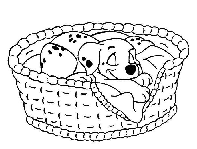 Dessin à colorier: Les 101 Dalmatiens (Films d'animation) #129224 - Coloriages à Imprimer Gratuits