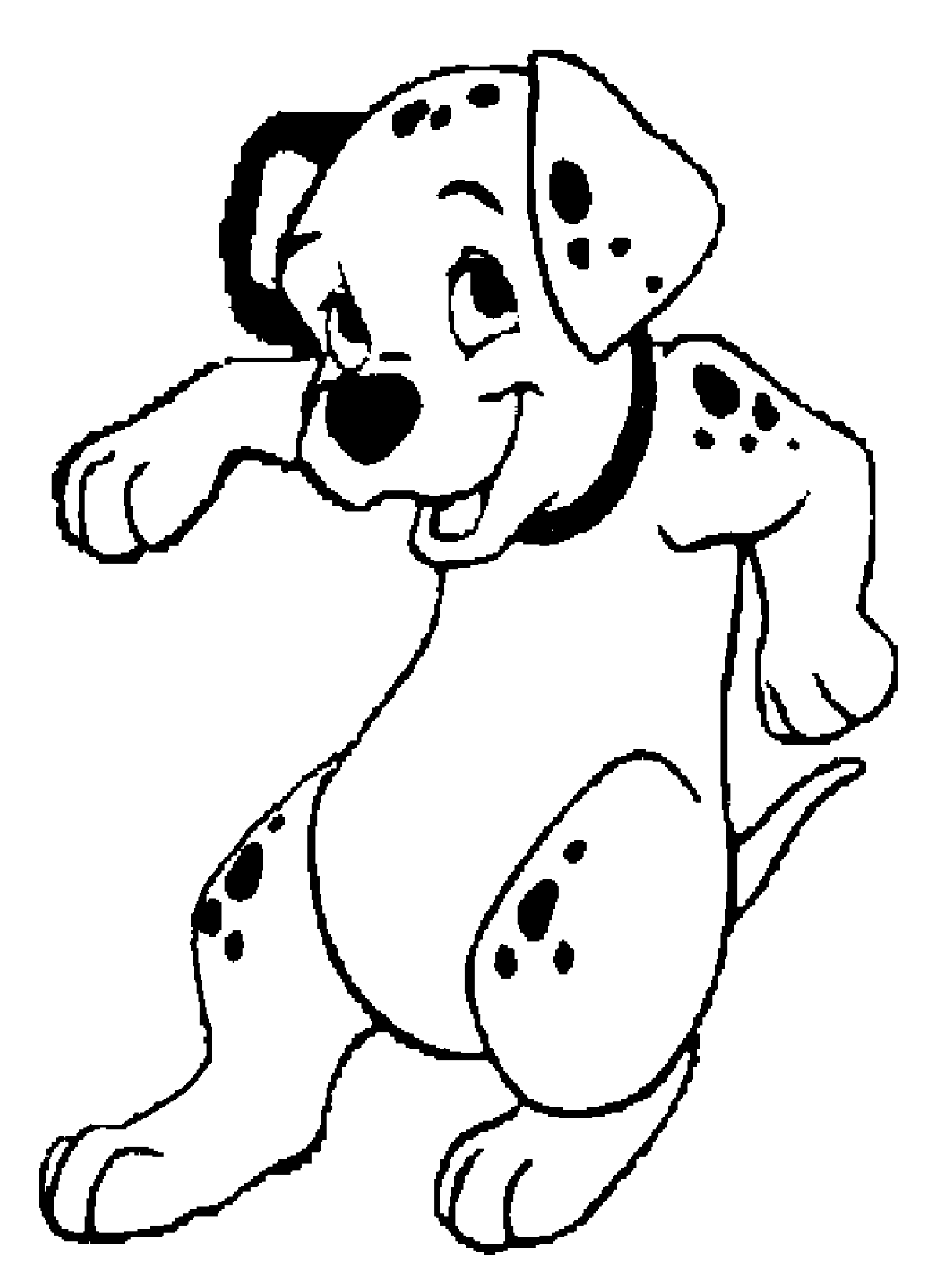 Dessin à colorier: Les 101 Dalmatiens (Films d'animation) #129226 - Coloriages à Imprimer Gratuits
