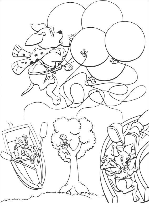 Dessin à colorier: Les 101 Dalmatiens (Films d'animation) #129236 - Coloriages à Imprimer Gratuits