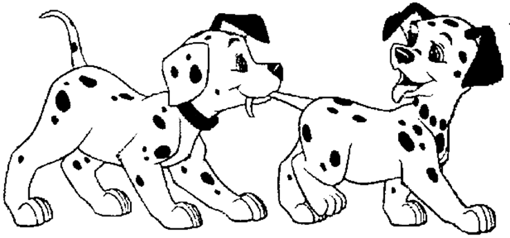 Dessin à colorier: Les 101 Dalmatiens (Films d'animation) #129247 - Coloriages à Imprimer Gratuits