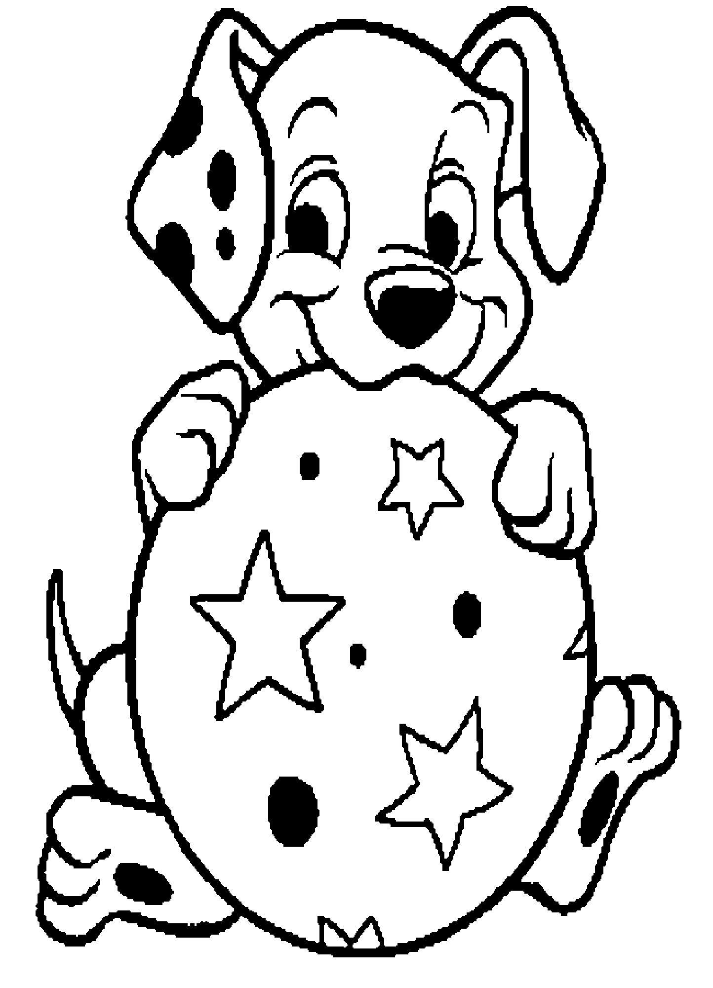 Dessin à colorier: Les 101 Dalmatiens (Films d'animation) #129248 - Coloriages à Imprimer Gratuits