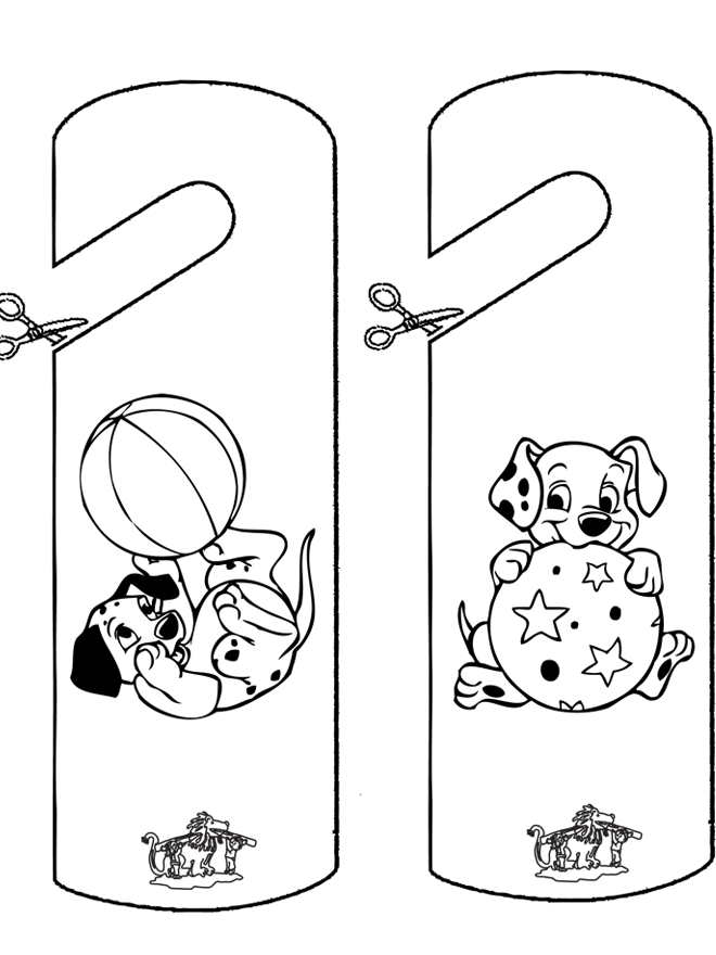 Dessin à colorier: Les 101 Dalmatiens (Films d'animation) #129259 - Coloriages à Imprimer Gratuits