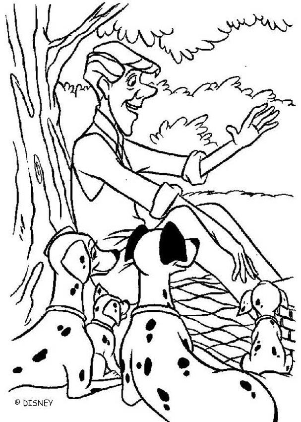 Dessin à colorier: Les 101 Dalmatiens (Films d'animation) #129287 - Coloriages à Imprimer Gratuits