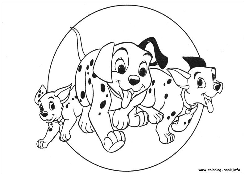 Dessin à colorier: Les 101 Dalmatiens (Films d'animation) #129292 - Coloriages à Imprimer Gratuits