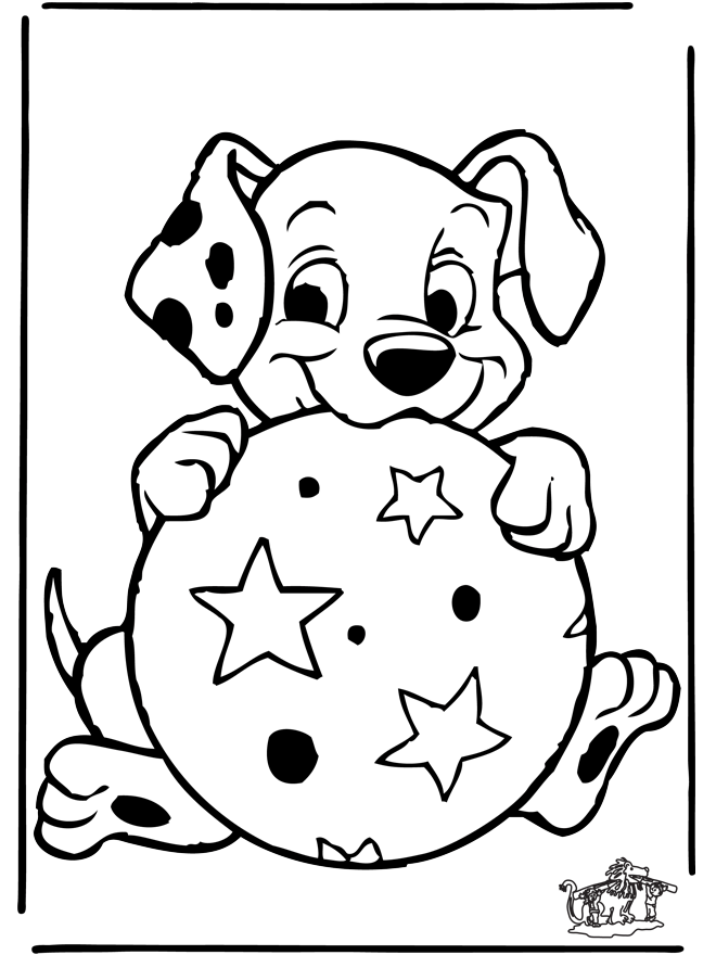 Dessin à colorier: Les 101 Dalmatiens (Films d'animation) #129342 - Coloriages à Imprimer Gratuits