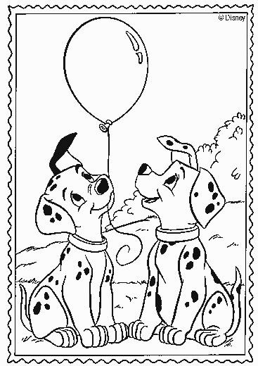 Dessin à colorier: Les 101 Dalmatiens (Films d'animation) #129364 - Coloriages à Imprimer Gratuits