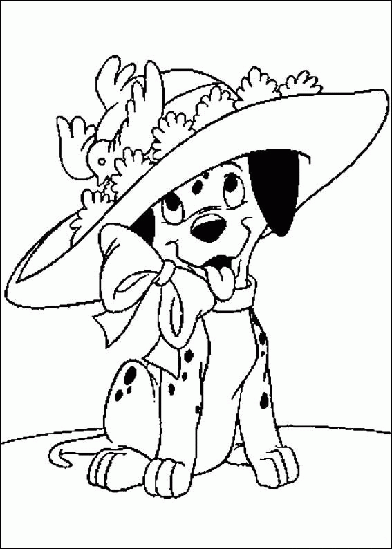 Dessin à colorier: Les 101 Dalmatiens (Films d'animation) #129373 - Coloriages à Imprimer Gratuits