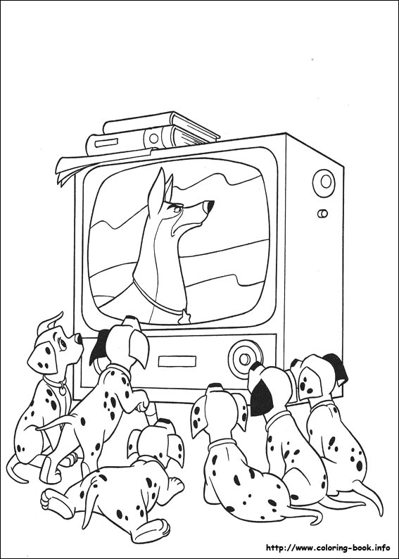 Dessin à colorier: Les 101 Dalmatiens (Films d'animation) #129397 - Coloriages à Imprimer Gratuits