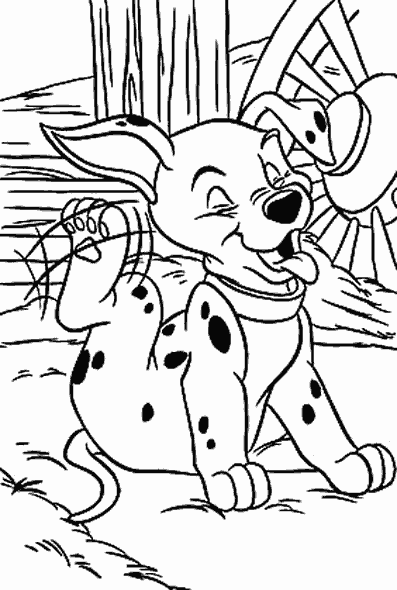 Dessin à colorier: Les 101 Dalmatiens (Films d'animation) #129399 - Coloriages à Imprimer Gratuits