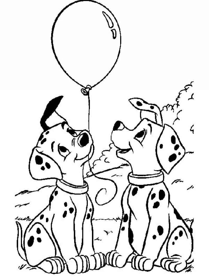 Dessin à colorier: Les 101 Dalmatiens (Films d'animation) #129406 - Coloriages à Imprimer Gratuits