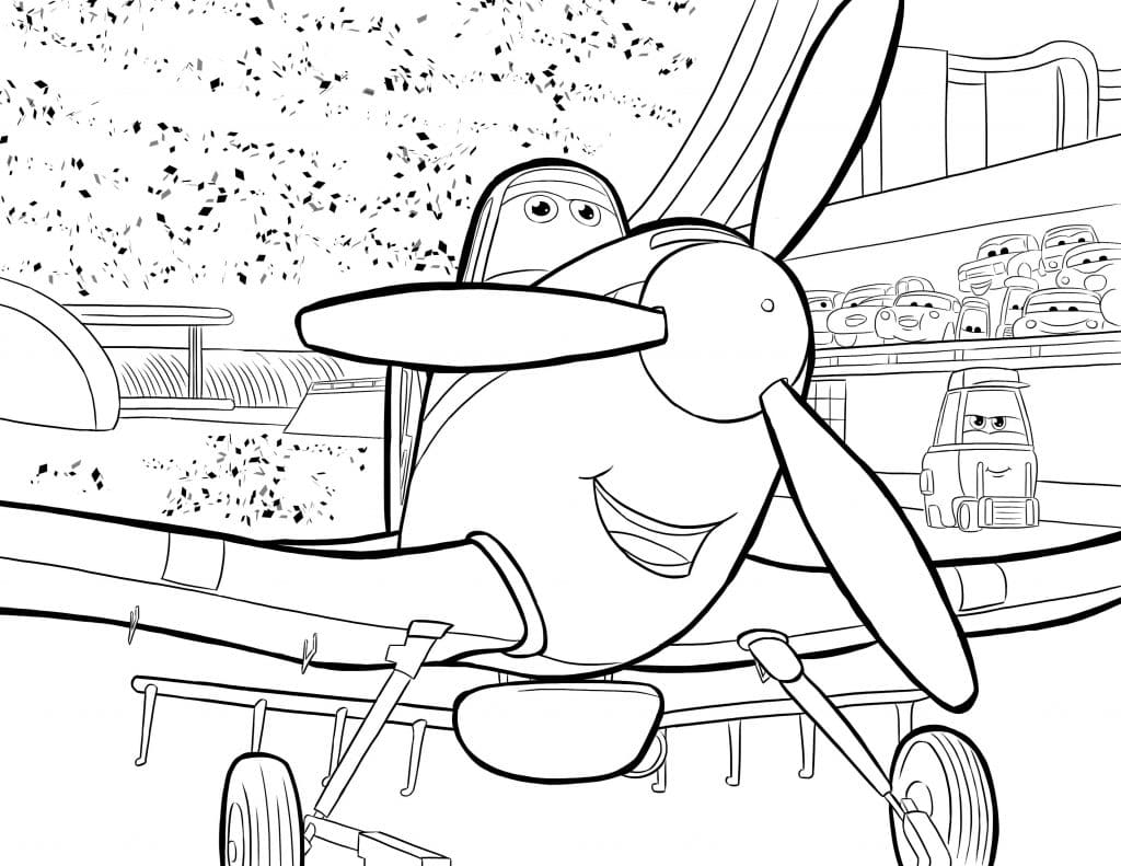 Coloriage gratuit Les Avions (Planes) #206431 de la collection Films d'Animation à imprimer