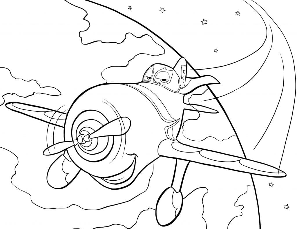Dessin Les Avions (Planes) #206441 à colorier de la série Films d'Animation, gratuit à télécharger et imprimer