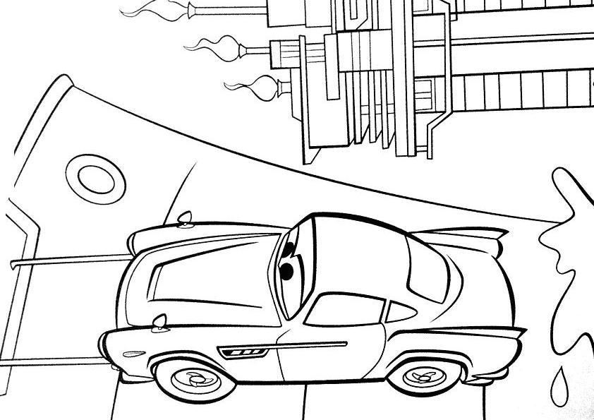 Dessin à colorier: Les Bagnoles (Cars) (Films d'animation) #132568 - Coloriages à Imprimer Gratuits