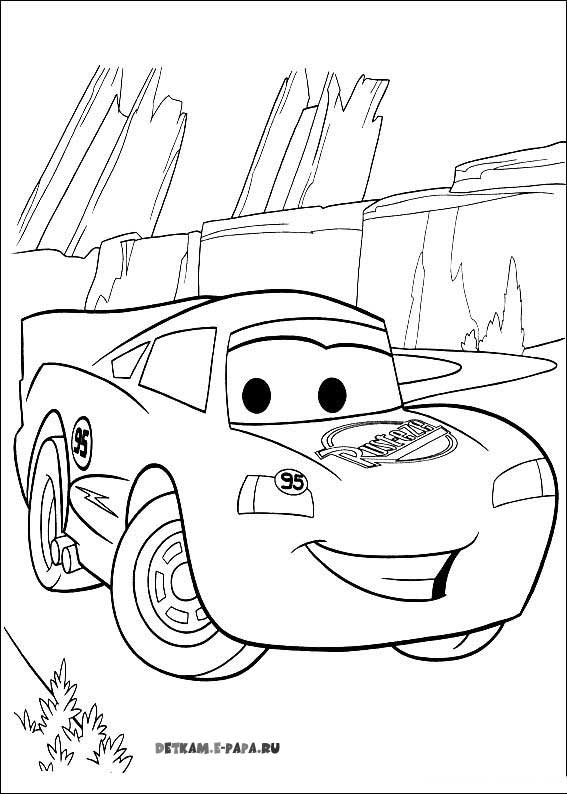 Dessin à colorier: Les Bagnoles (Cars) (Films d'animation) #132615 - Coloriages à Imprimer Gratuits