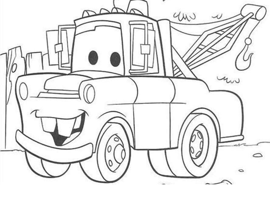 Coloriage gratuit Les Bagnoles (Cars) #199869 de la collection Films d'Animation à imprimer