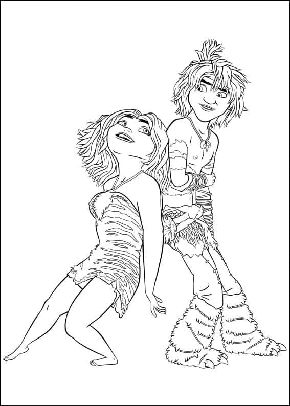 Dessin à colorier: Les Croods (Films d'Animation) #205804 - Coloriages à Imprimer Gratuits