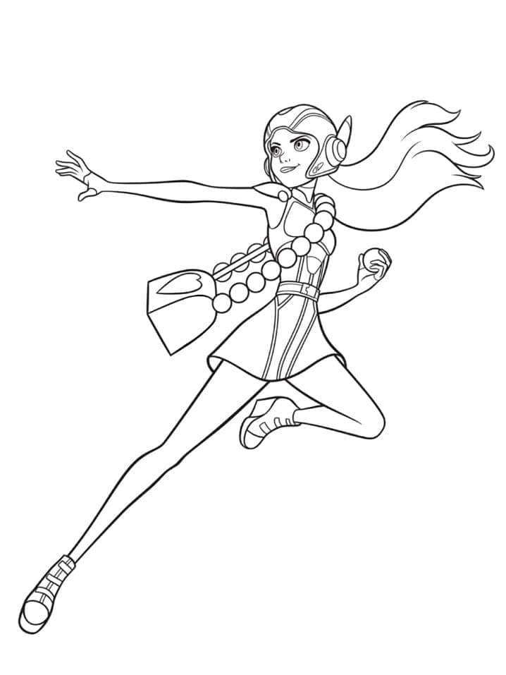 Coloriage gratuit Les Nouveaux Héros #206700 de la collection Films d'Animation à imprimer