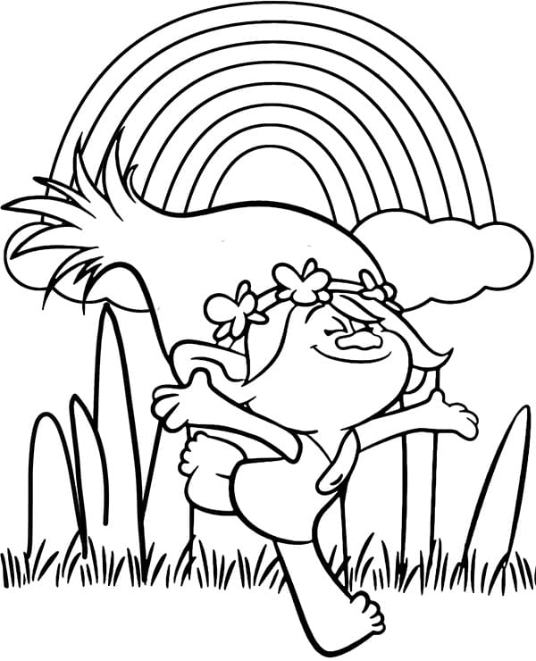Coloriage gratuit Les Trolls #191481 de la collection Films d'Animation à imprimer