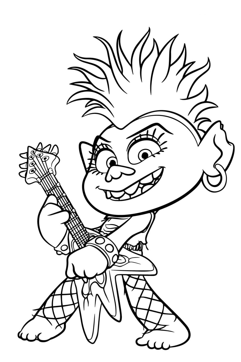 Coloriage gratuit Les Trolls #191493 de la collection Films d'Animation à imprimer
