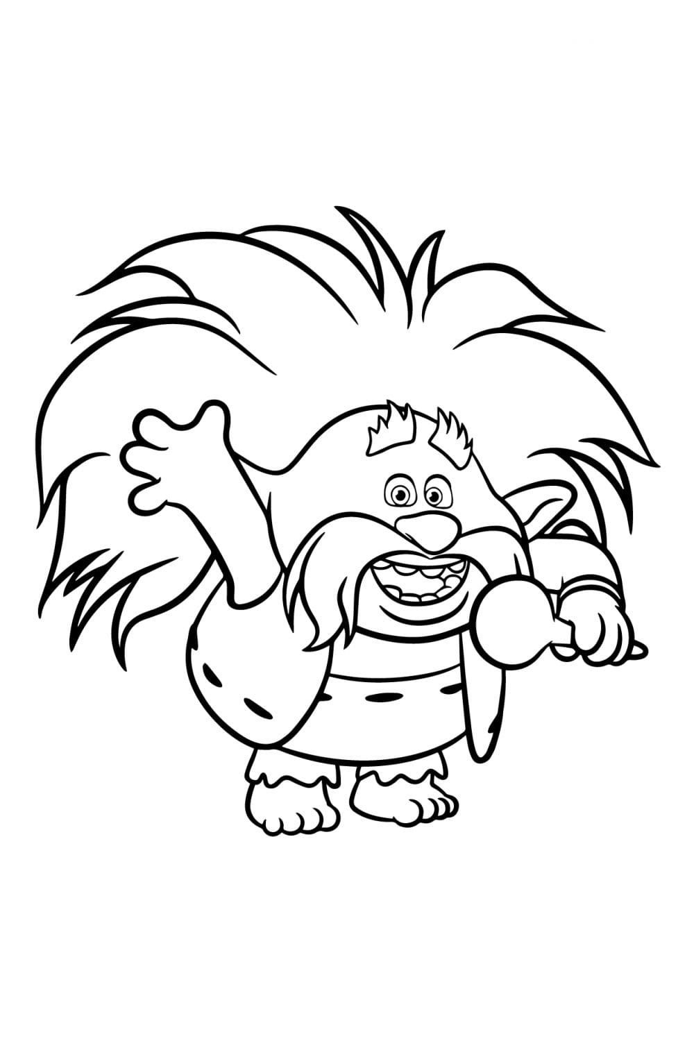 Coloriage gratuit Les Trolls #191504 de la collection Films d'Animation à imprimer