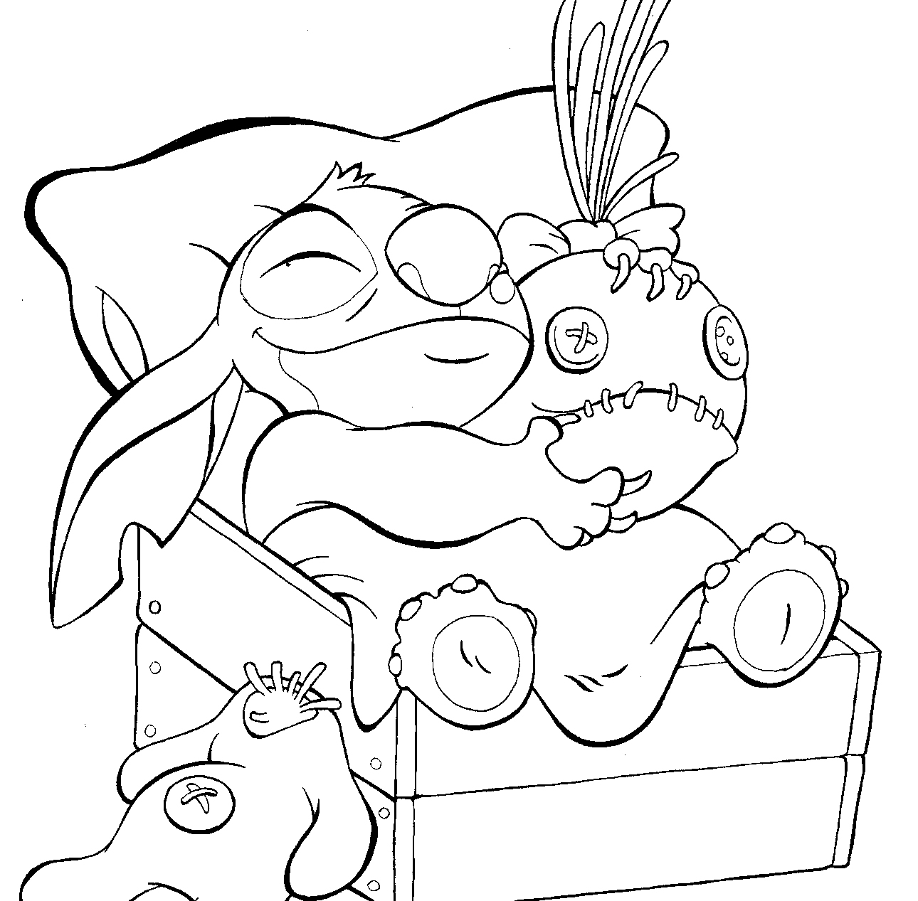 Dessin à colorier: Lilo et Stitch (Films d'Animation) #44818 - Coloriages à Imprimer Gratuits