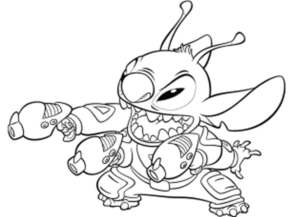 Coloriage Lilo et Stitch #44824 à imprimer gratuitement, extrait de la collection Films d'Animation