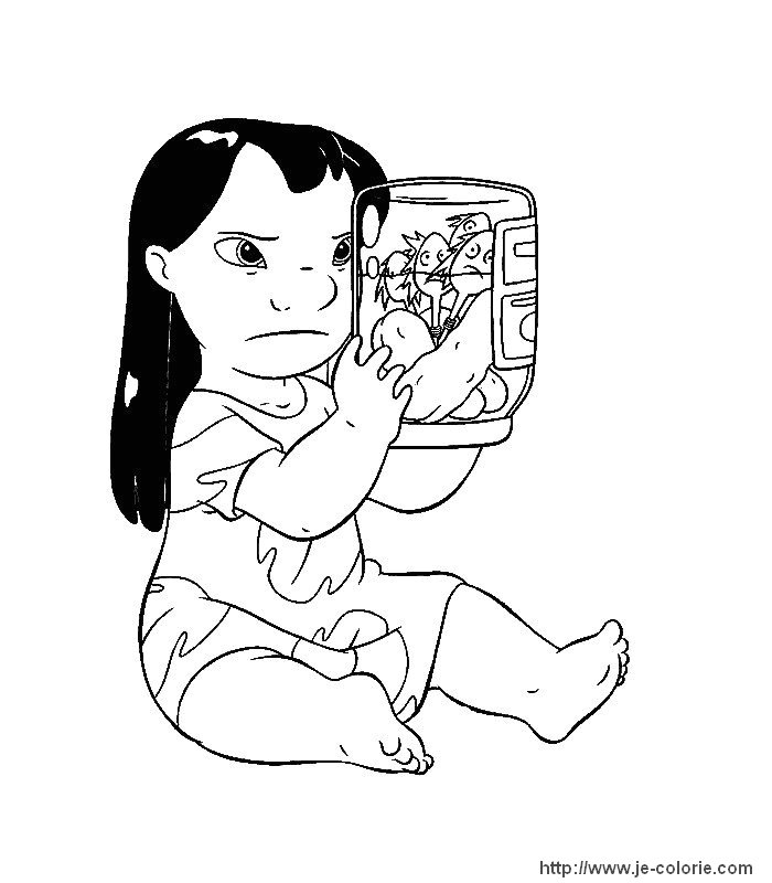 Dessin à colorier: Lilo et Stitch (Films d'Animation) #44827 - Coloriages à Imprimer Gratuits