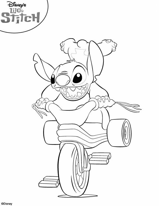 Illustration au trait Lilo et Stitch #44847 de la collection Films d'Animation à colorier gratuitement