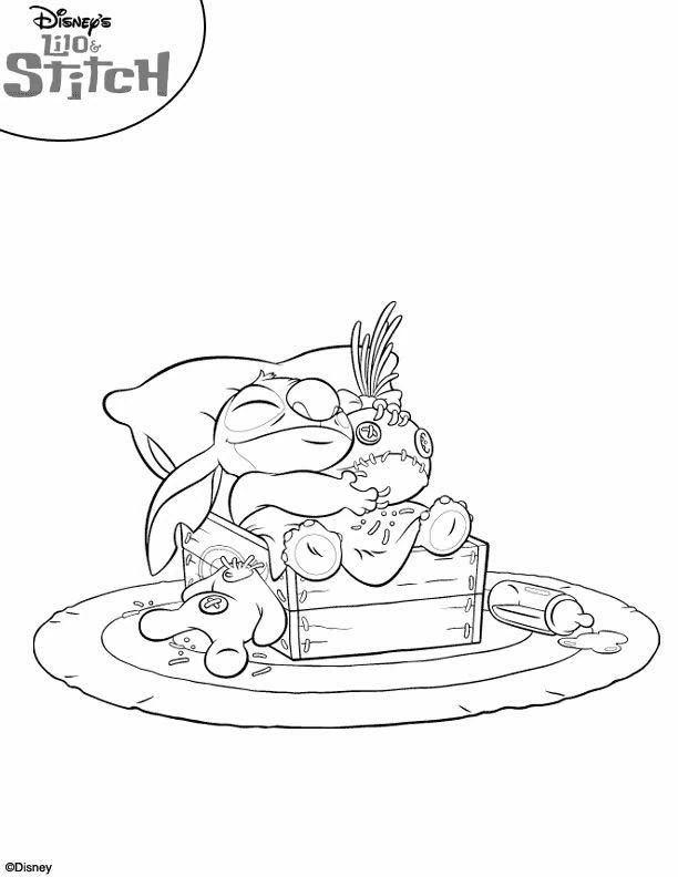 Coloriage gratuit Lilo et Stitch #44882 de la collection Films d'Animation à imprimer
