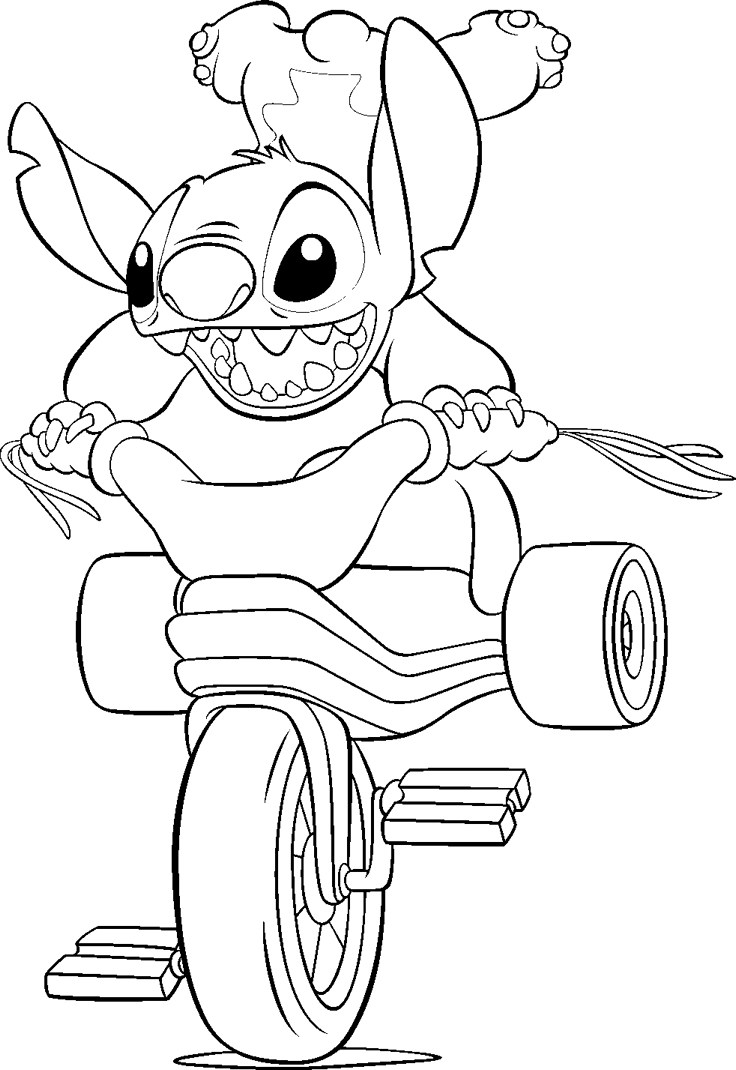 Dessin à colorier: Lilo et Stitch (Films d'Animation) #44894 - Coloriages à Imprimer Gratuits