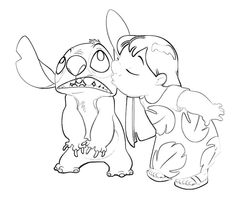 Dessin à colorier: Lilo et Stitch (Films d'Animation) #44904 - Coloriages à Imprimer Gratuits