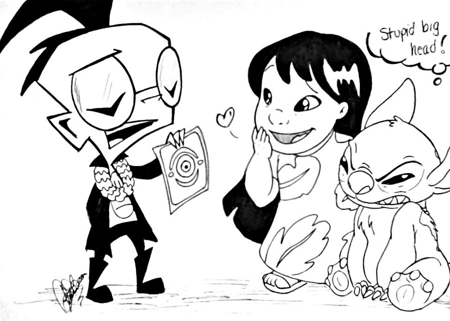 Dessin à colorier: Lilo et Stitch (Films d'Animation) #44912 - Coloriages à Imprimer Gratuits