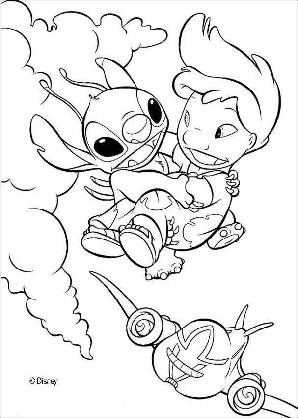 Coloriage imprimable Lilo et Stitch #44915 de la collection Films d'Animation à colorier aux crayons