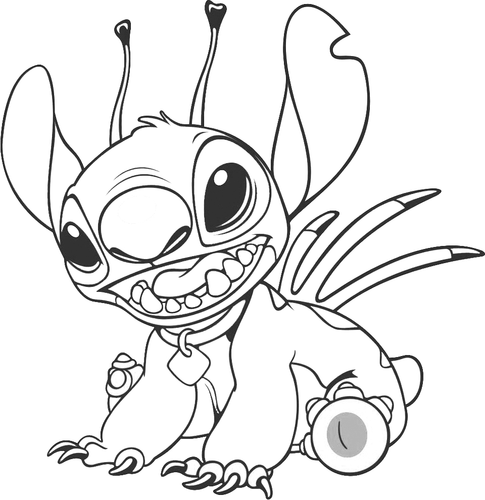 Dessin à colorier: Lilo et Stitch (Films d'Animation) #44924 - Coloriages à Imprimer Gratuits
