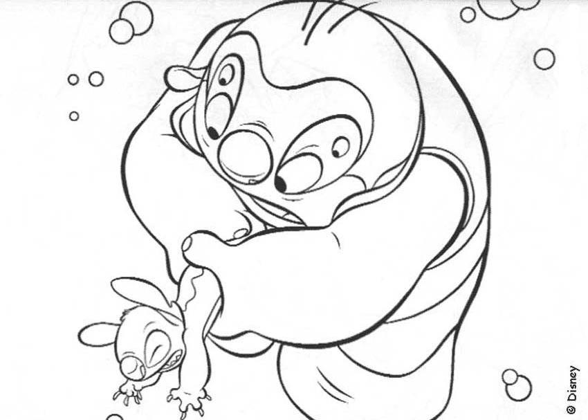 Dessin à colorier: Lilo et Stitch (Films d'Animation) #44930 - Coloriages à Imprimer Gratuits
