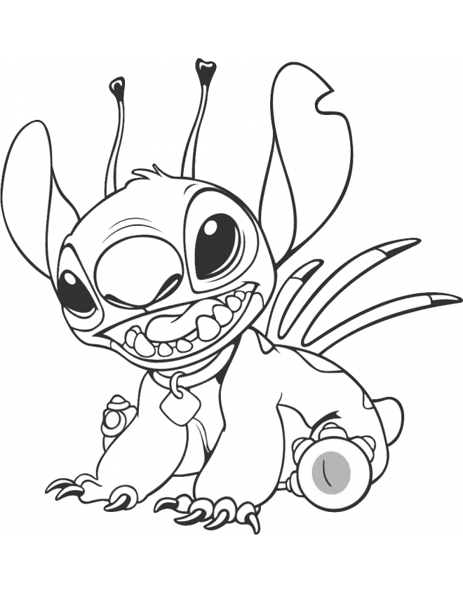 Dessin à colorier: Lilo et Stitch (Films d'Animation) #44936 - Coloriages à Imprimer Gratuits