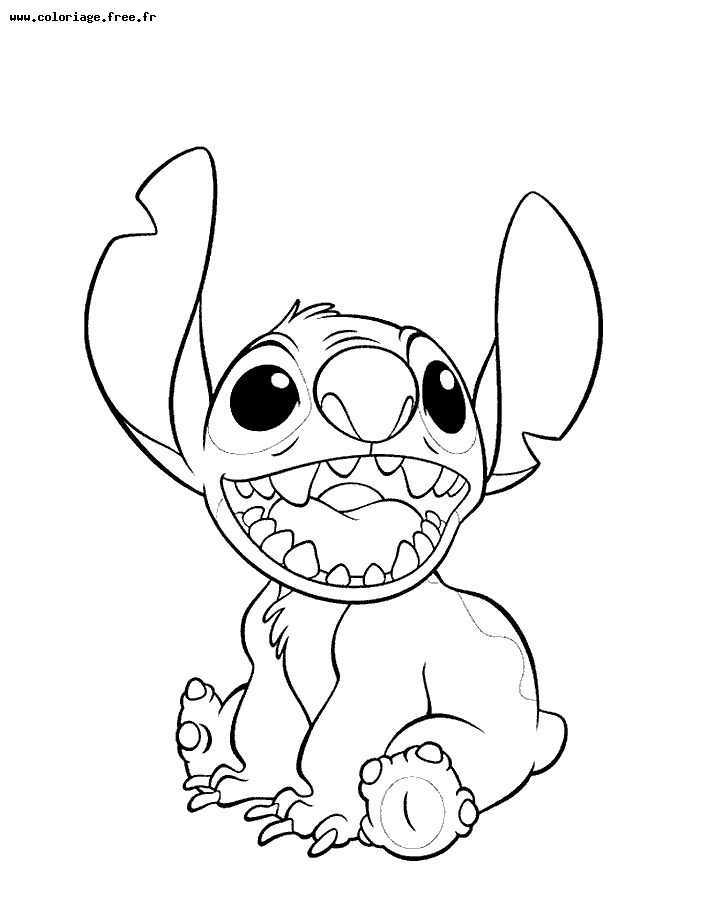 Dessin à colorier: Lilo et Stitch (Films d'Animation) #44967 - Coloriages à Imprimer Gratuits