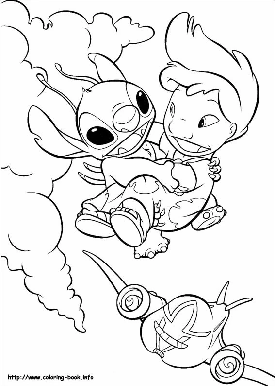 Coloriage gratuit Lilo et Stitch #44977 de la collection Films d'Animation à imprimer