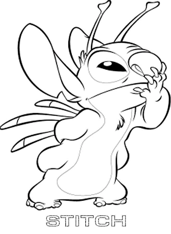 Coloriage Lilo et Stitch #44981 à imprimer gratuitement, extrait de la collection Films d'Animation