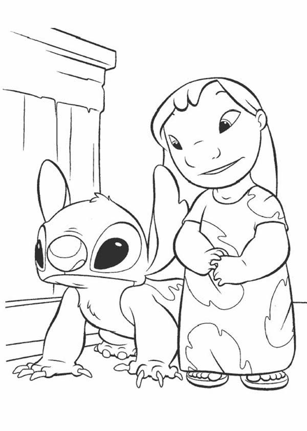 Dessin à colorier: Lilo et Stitch (Films d'Animation) #44998 - Coloriages à Imprimer Gratuits