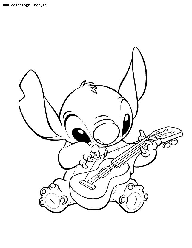 Coloriage gratuit pour enfants et adultes Lilo et Stitch #45018, collection Films d'Animation